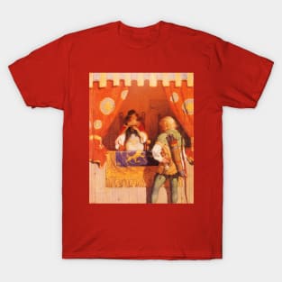 Vintage Fairy Tales, Robin Hood Meets Maid Marian by NC Wyeth T-Shirt